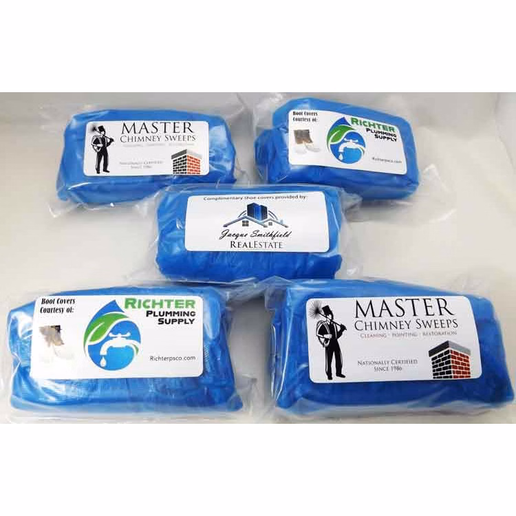 Lightweight 3.3gm (.12 oz.) CPE Shoe Covers - PromoPack