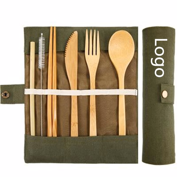 Bamboo Utensils Cutlery Set