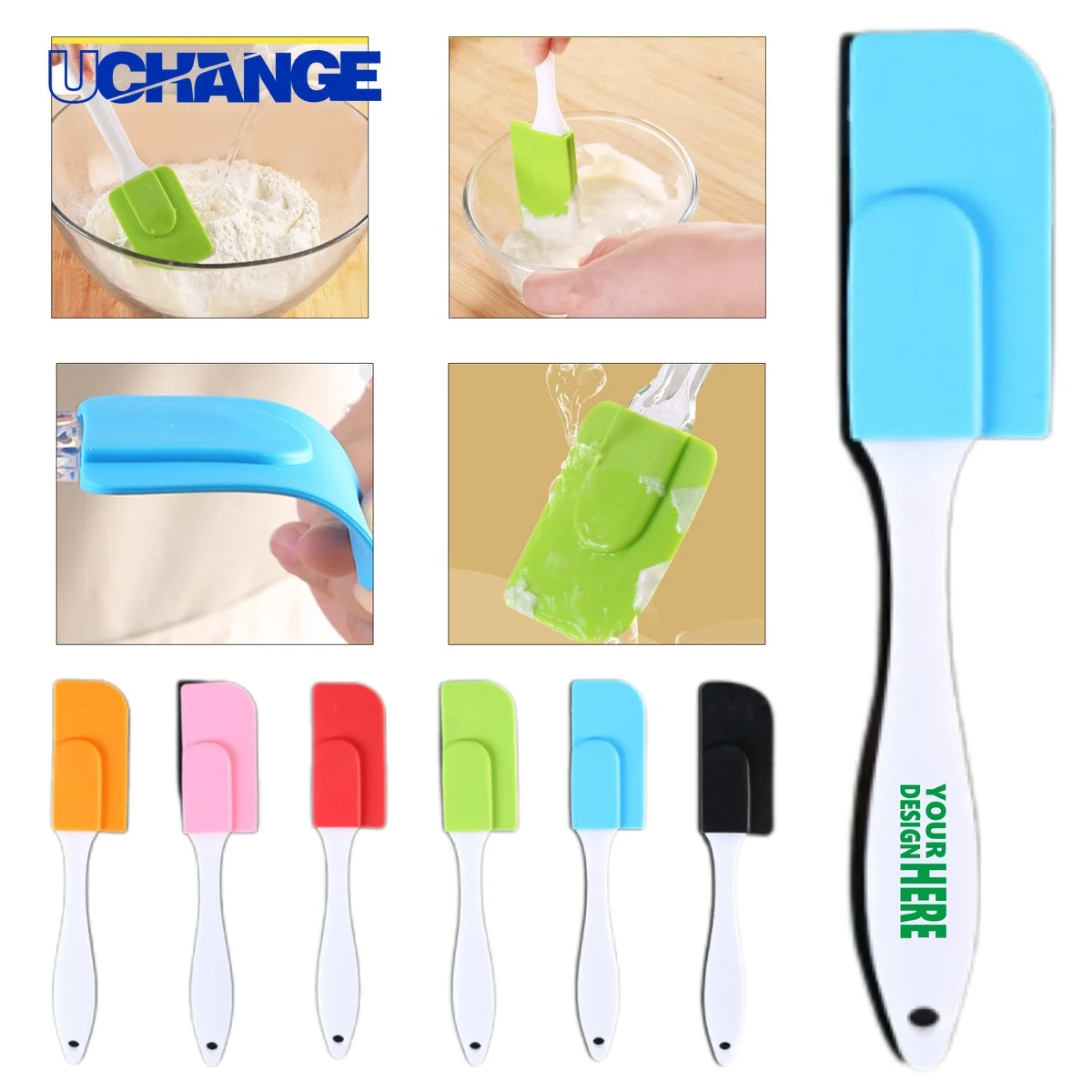 Silicone Spatula with Plastic Handle Tool 1