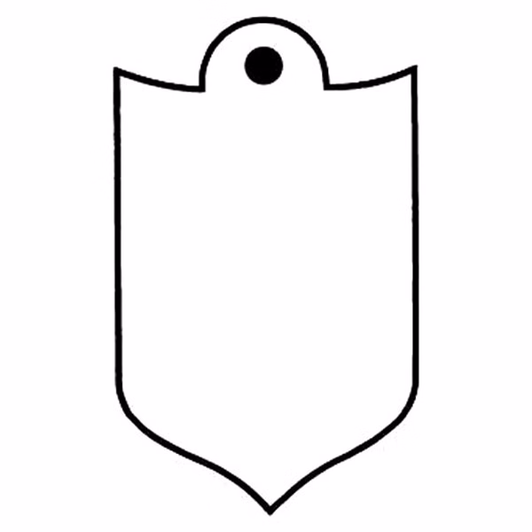 Shield 5 Key Tag - Spot Color