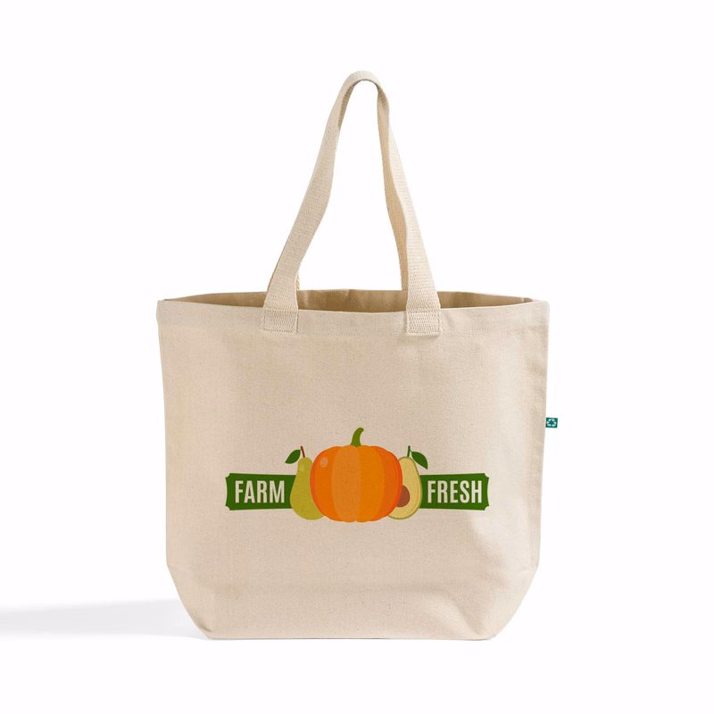 Recycled Canvas Trendy All-Day Tote Bag