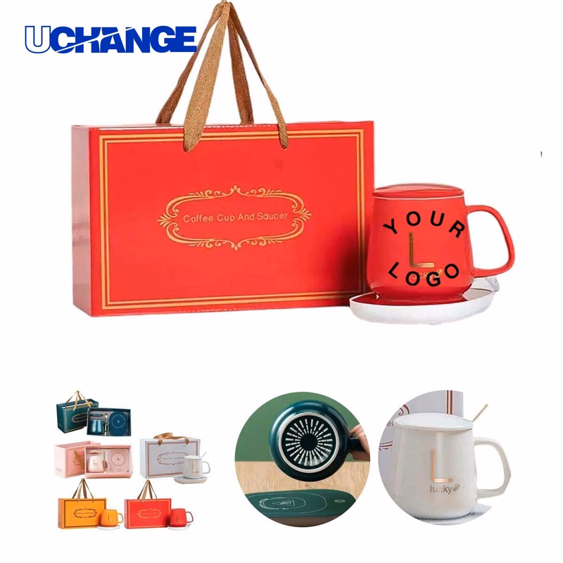 Coffee Mug Gift Box Set with Spoon and Pad