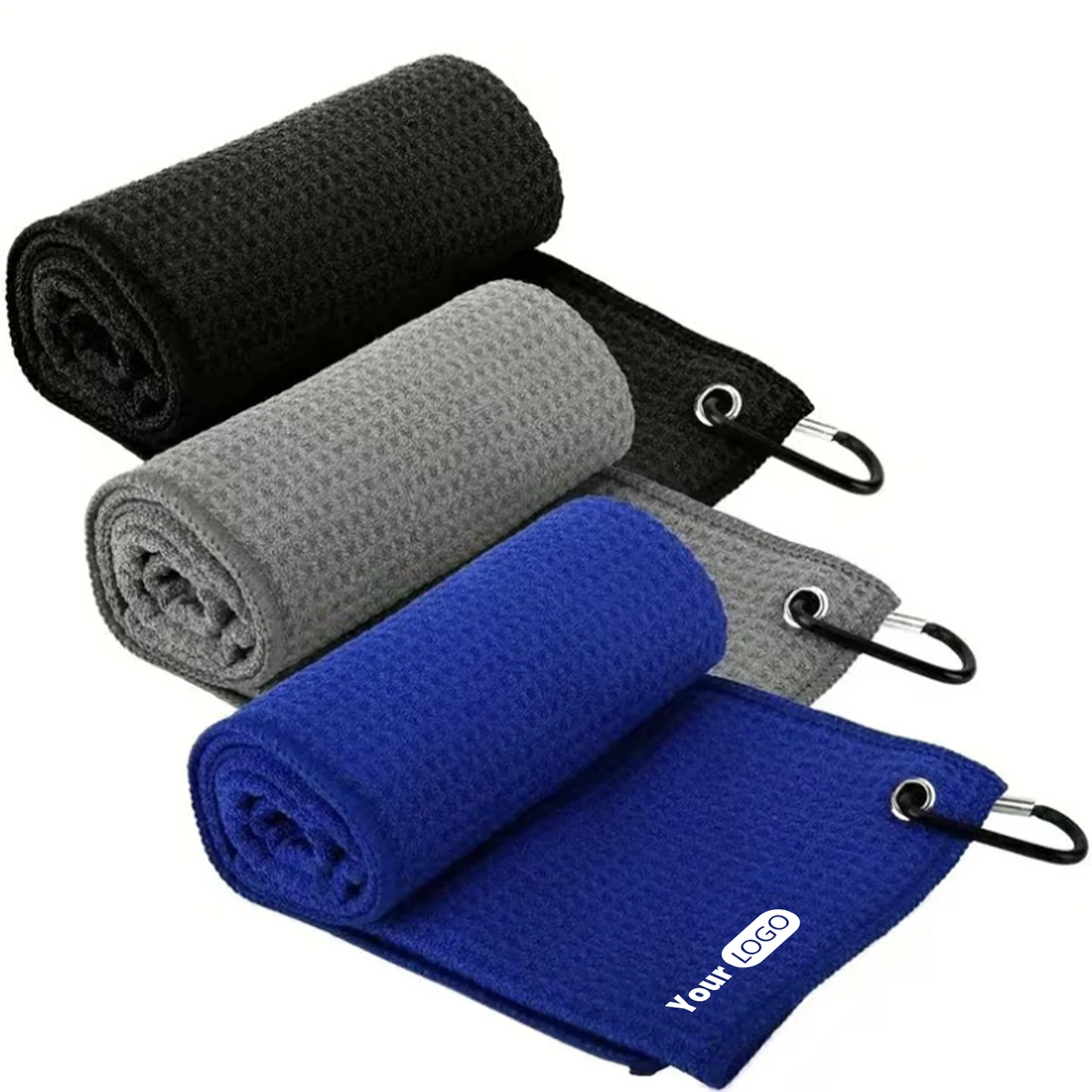 Microfiber Cloth Custom Logo Golf Towels For Style And Functionality On The Course 1