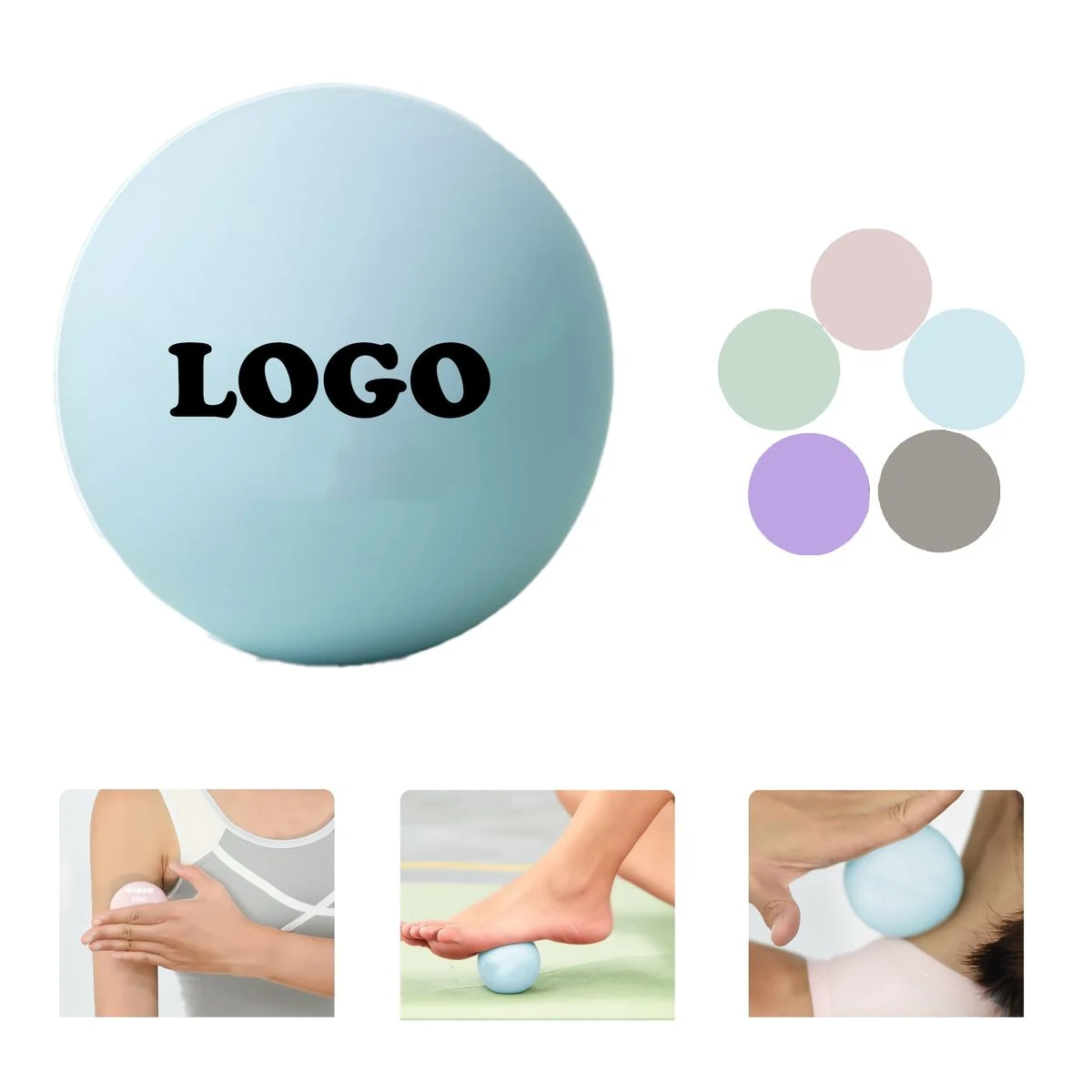 Custom Silicone Therapy Ball 1