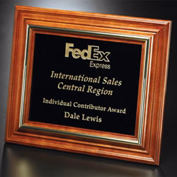 Americana Plaque with Black Glass
