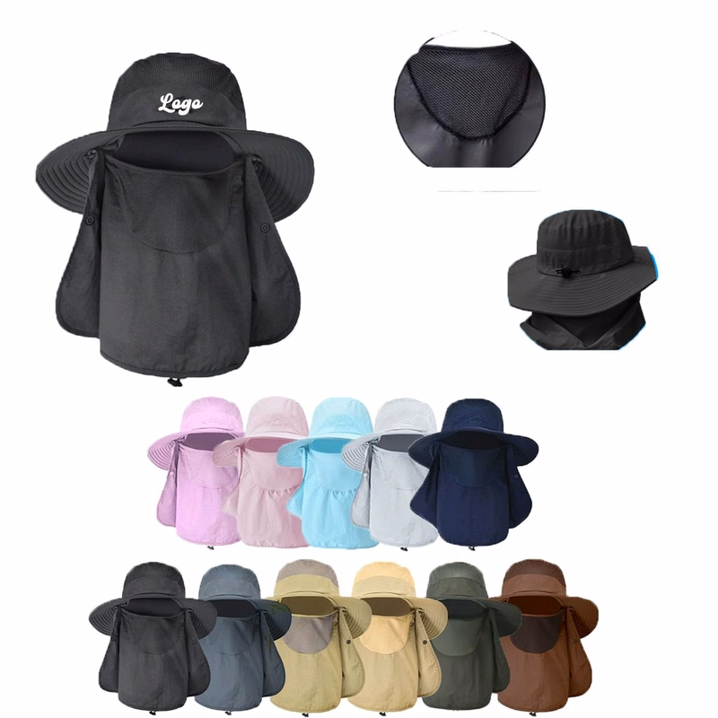 Breathable Cooling Sun Hat with Full Face Shield