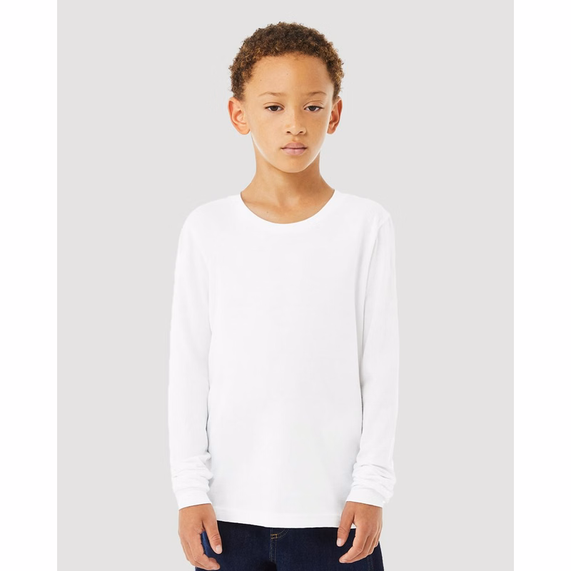 Youth Heather CVC Long Sleeve Tee - 3501YCVC