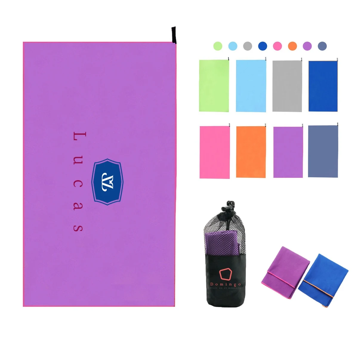 Fast Drying Microfiber Sport Towel With Small Bag 1