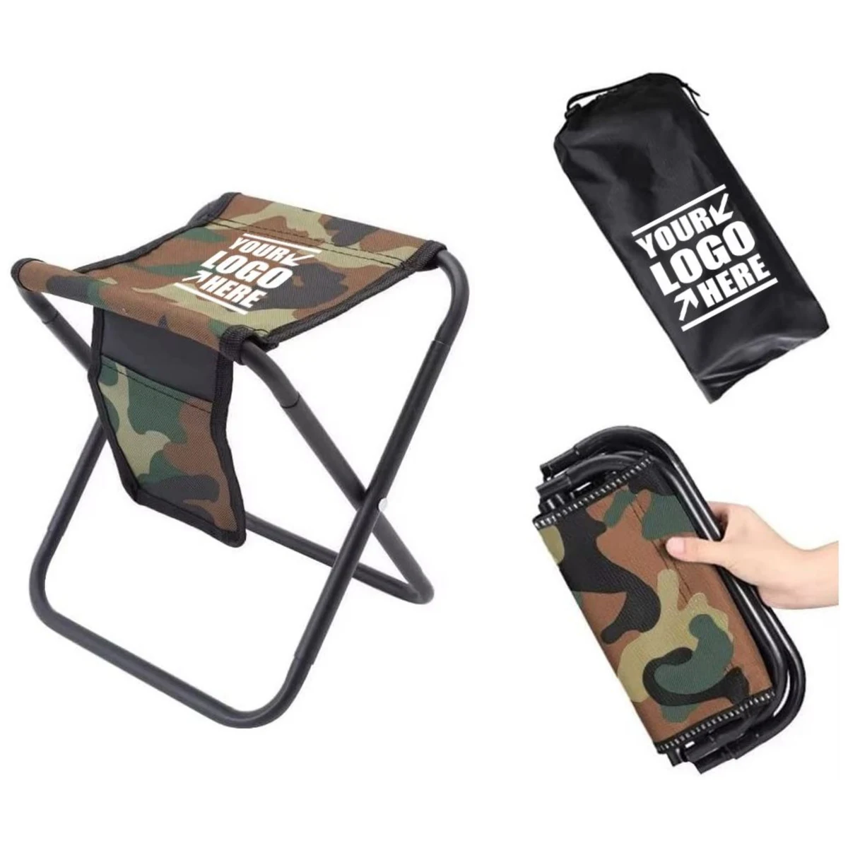 Camping Folding Stool with Carry Bag, custom folding chair with logo imprint 1