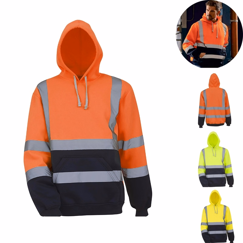 High Visibility  pull-over Hoodie