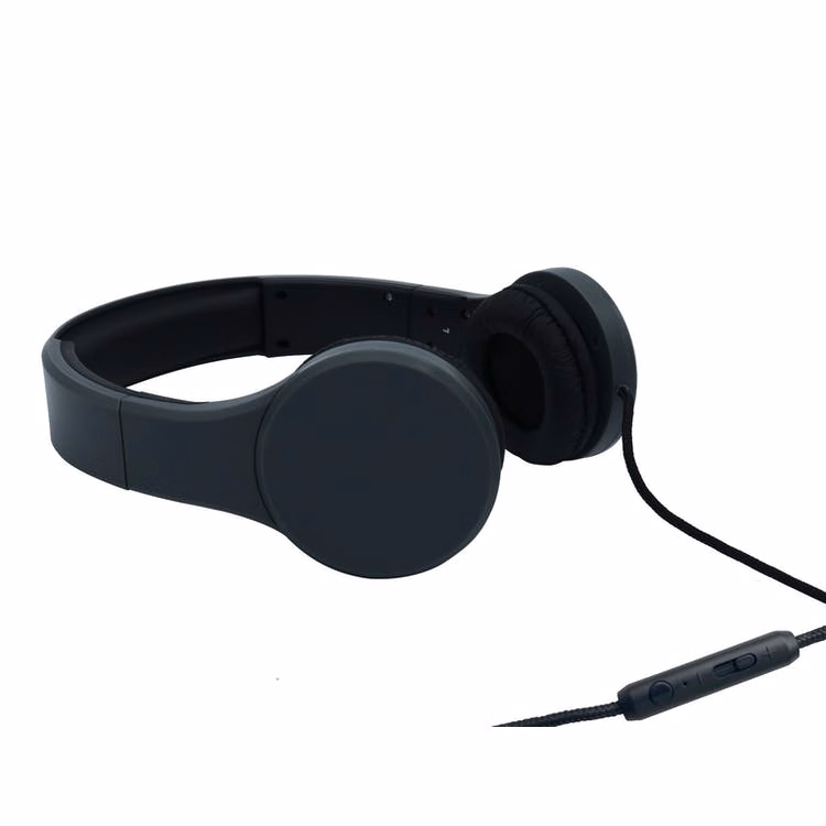 Over Ear Headphones - 3.5mm Plug Inline Mic Black