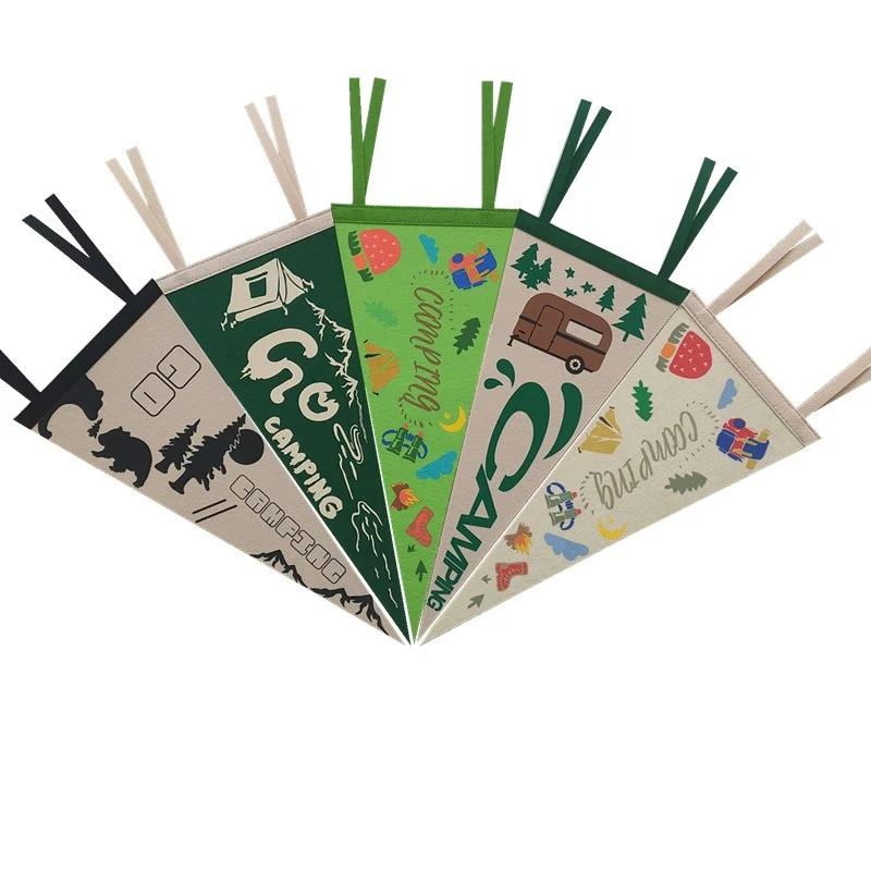 Custom Felt Pennant Banner - 9" x 24"- Decorative & Promotional 1