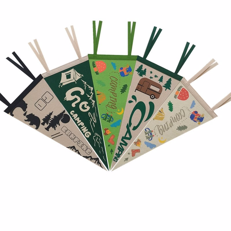 Custom Felt Pennant Banner - 9" x 24"- Decorative & Promotional