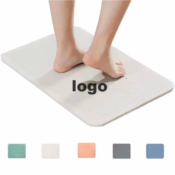 Diatomite bath mats