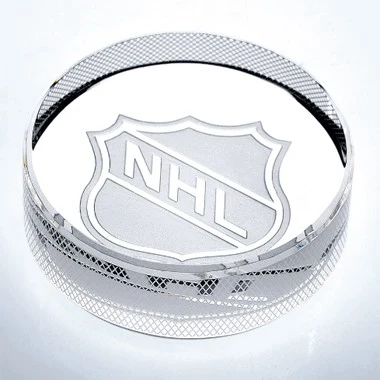 Optical Crystal Hockey Puck 1