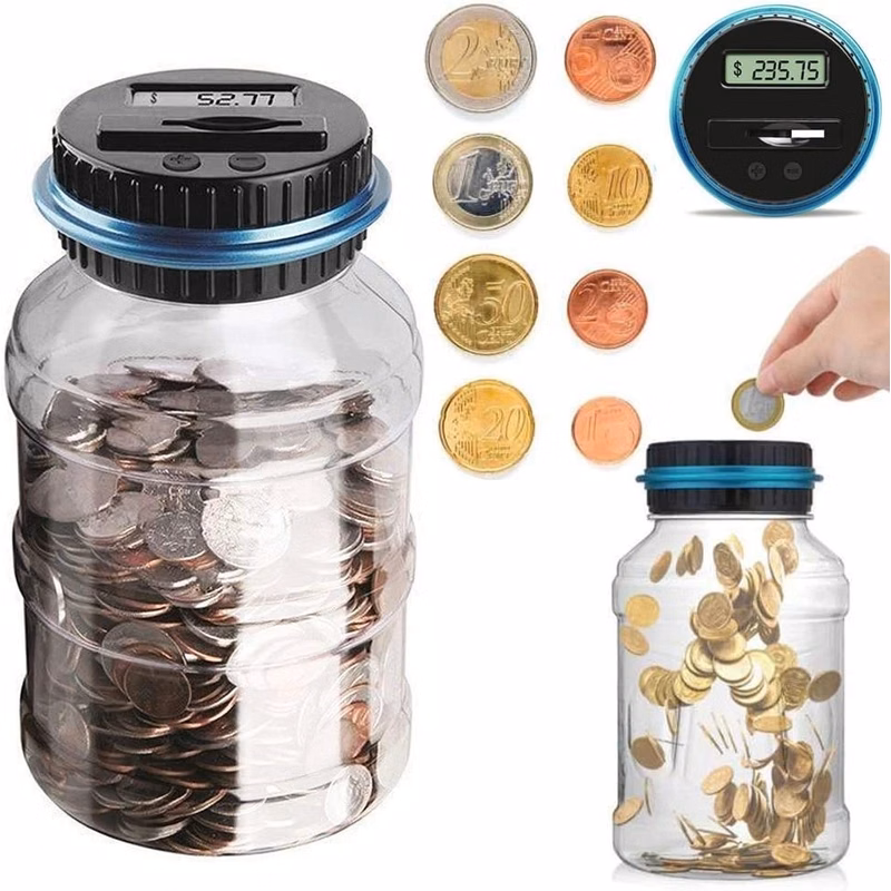 Digital Counting Money Jar With Lock