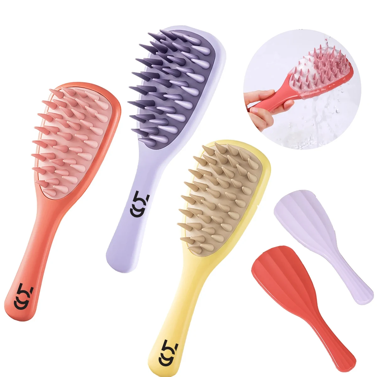 Soft Silicone Body Scrubber Hair Scalp Massager 1