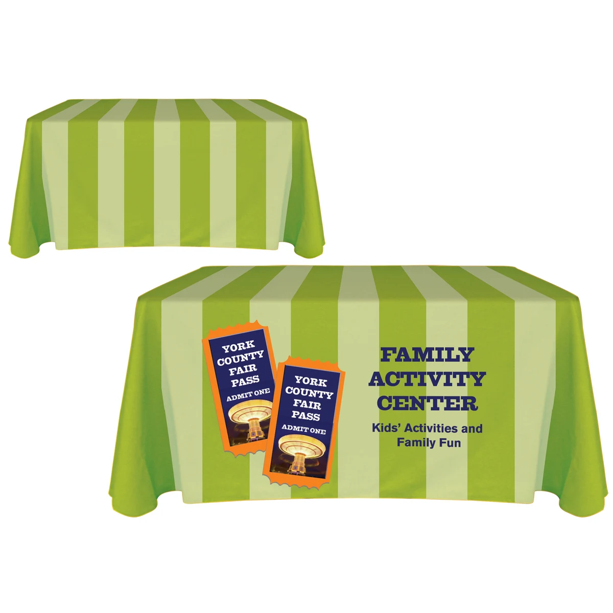 4' Customized Throw Style Table Cover 1