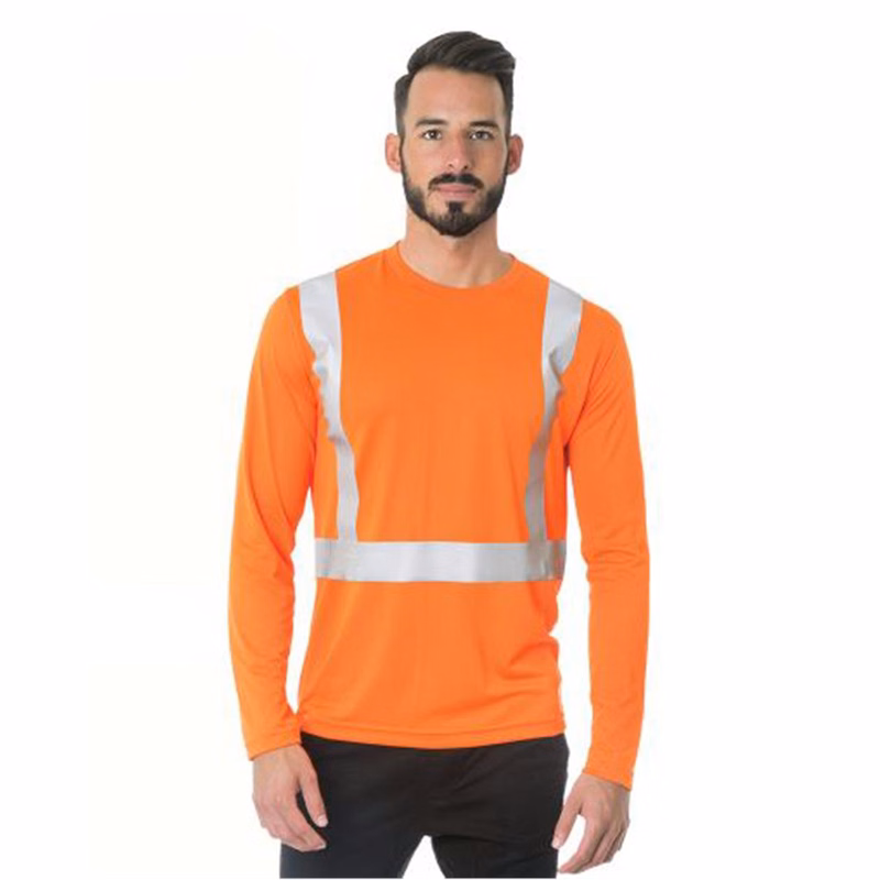 Men's USA-Made Hi-Visibility Long Sleeve Performance T-Shirt - 3742