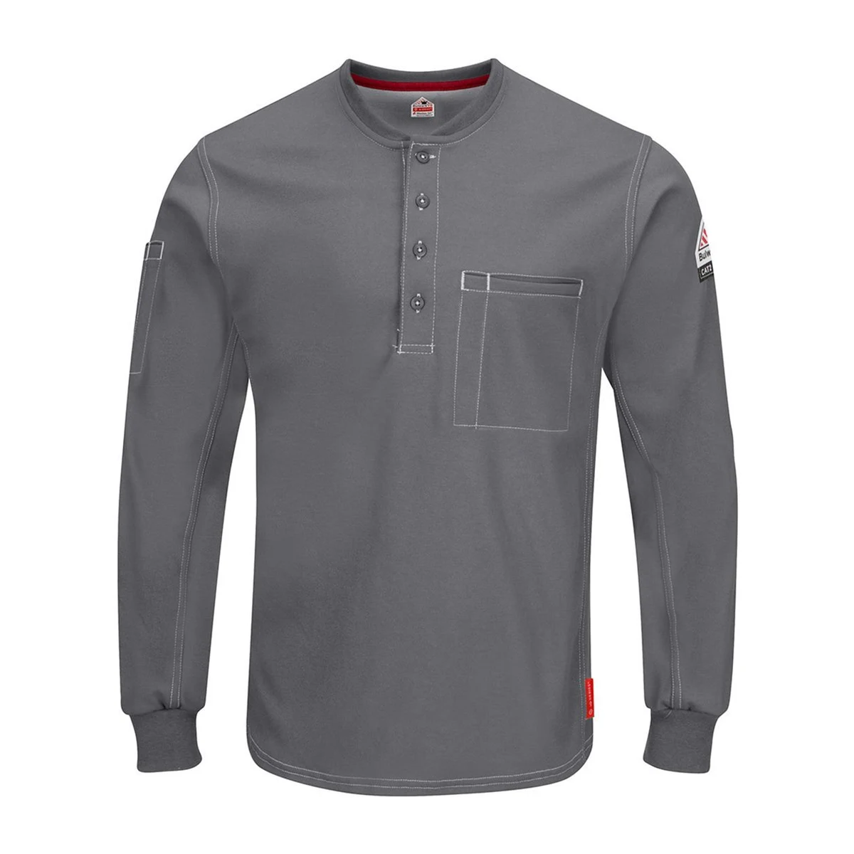Men's iQ Series® Plus Long Sleeve Henley - QT40 1