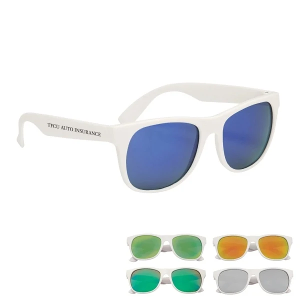Rubberized Mirrored Sunglasses 1