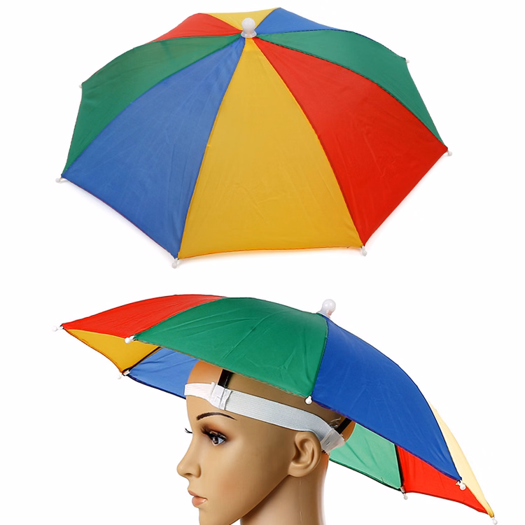 Rainbow Umbrella Hat