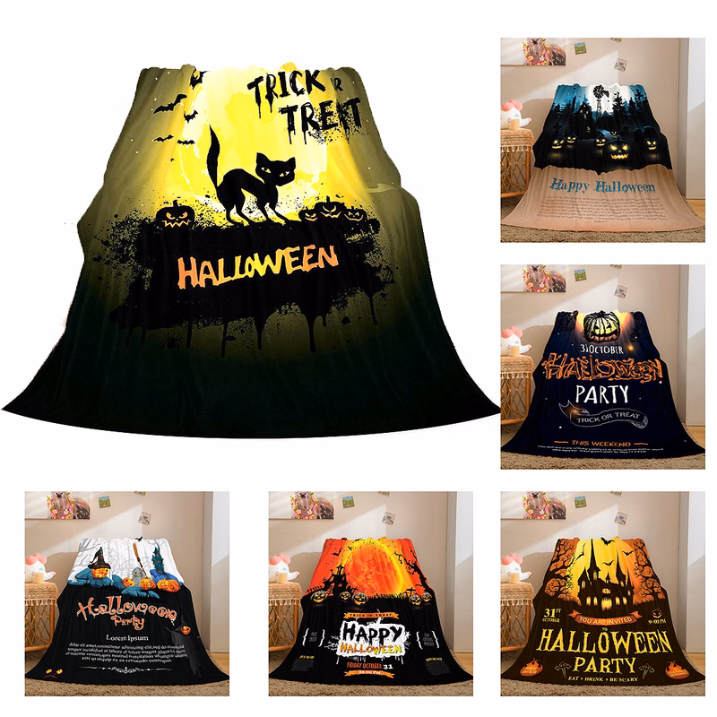 HalloweenFlannel GIft Blanket