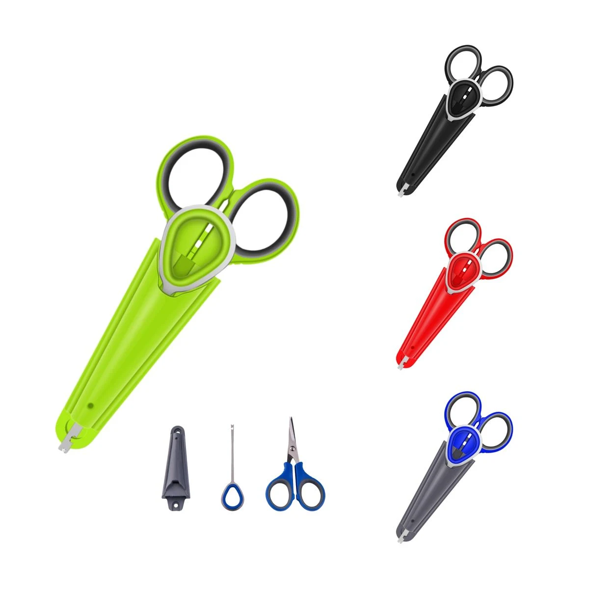 Stainless Steel Scissors With Hook Remover 1