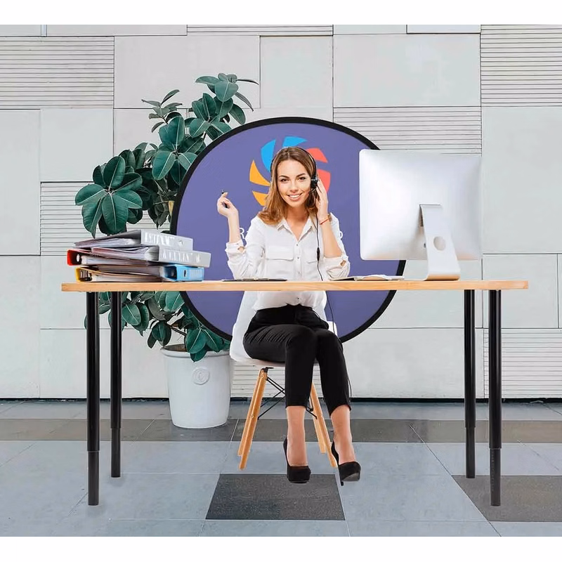 Pop Up Custom Webcam Backdrop