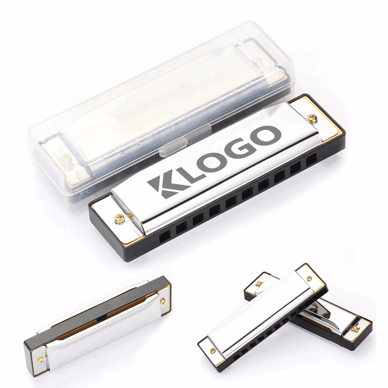 10 Hole Harmonica Laser Engraved