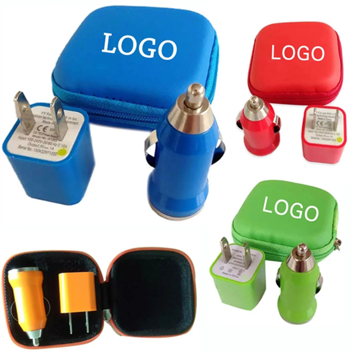 USB Travel Set-Wall Charger & Car Charger Combo 1