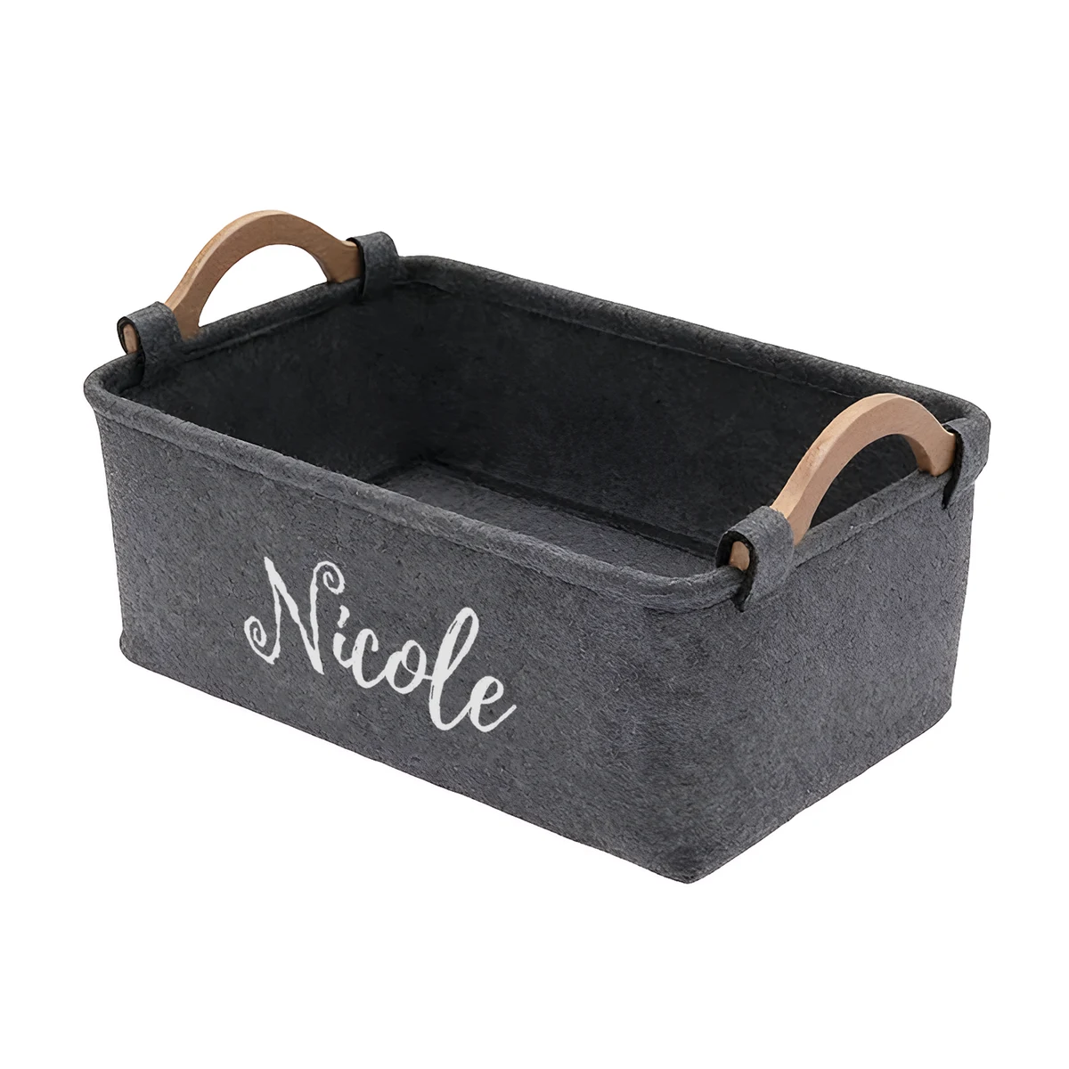 Felt Storage Bin with Handle 1