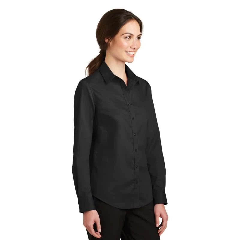 Port Authority Ladies SuperPro Twill Shirt. 1