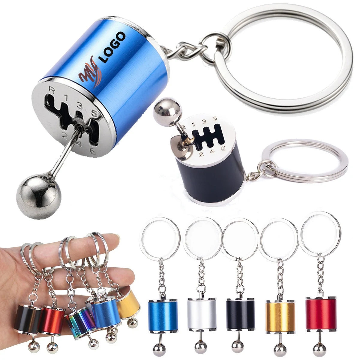 Metal Car Shifter Keychain 1