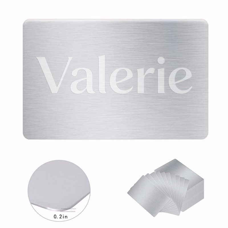 Custom Round Corner Stainless Steel Business Card