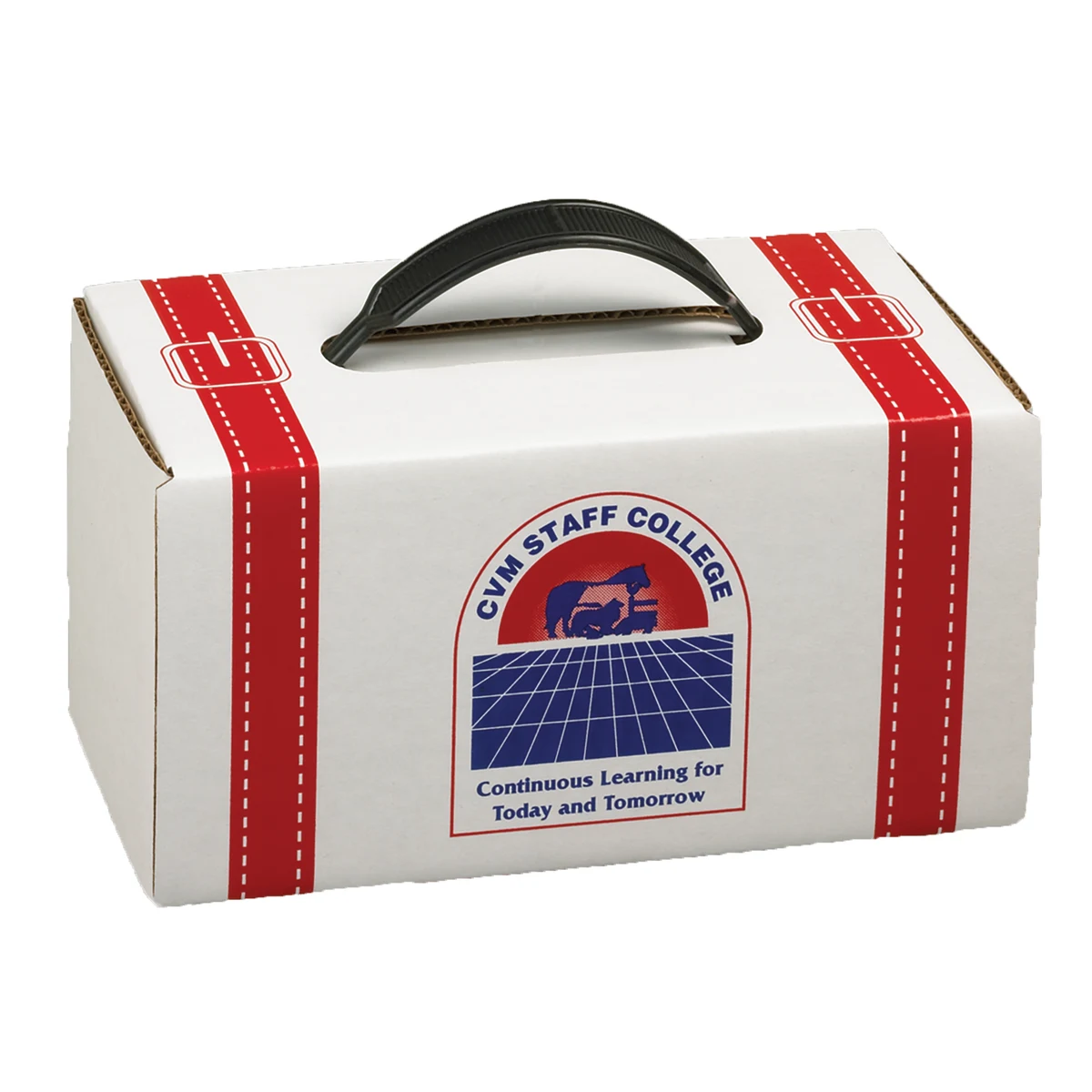 7 1/2" x 4" x 4" - B-Flute Box with Handle 1