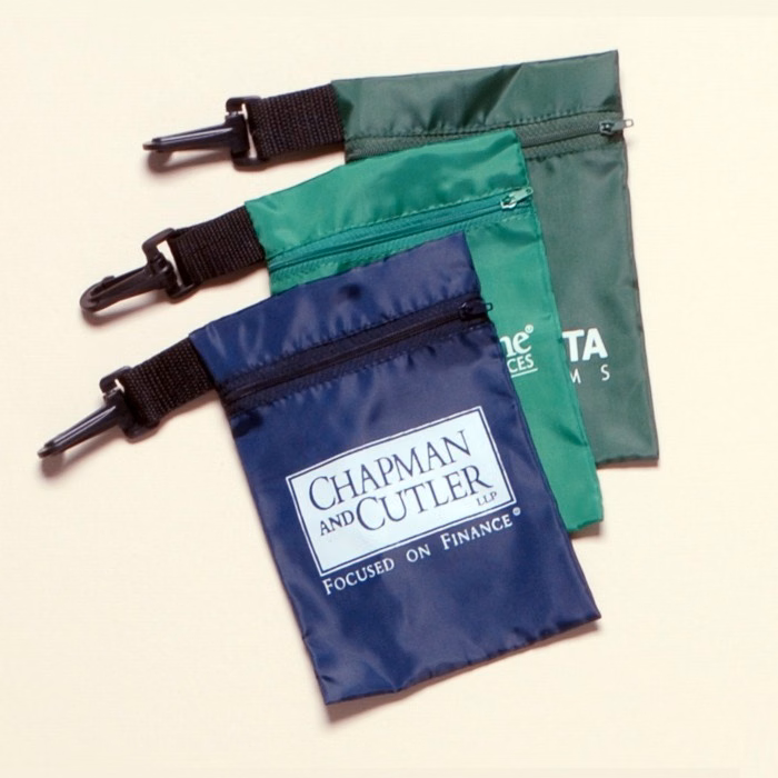 Nylon Zipper Golf Pouch / Ditty Bag