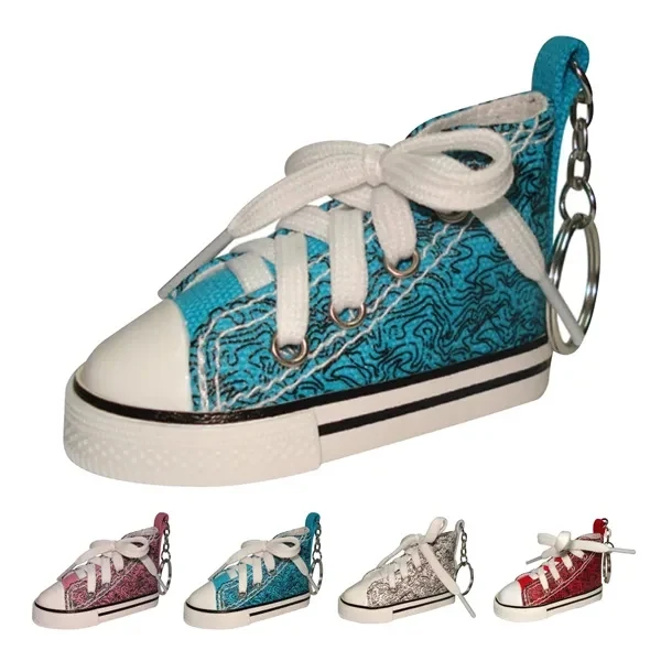 Custom Canvas Sneaker Keychains with Zinc Alloy Hardware — Compact Promotional Gift 1