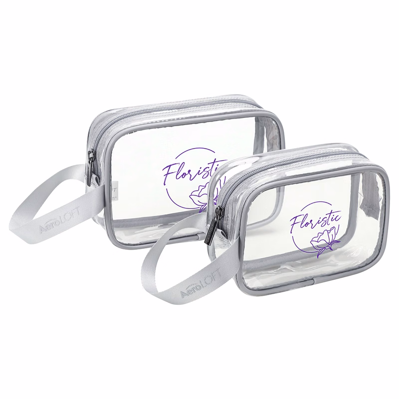 AeroLOFT® Clear View 2 pc Travel Toiletry Bags