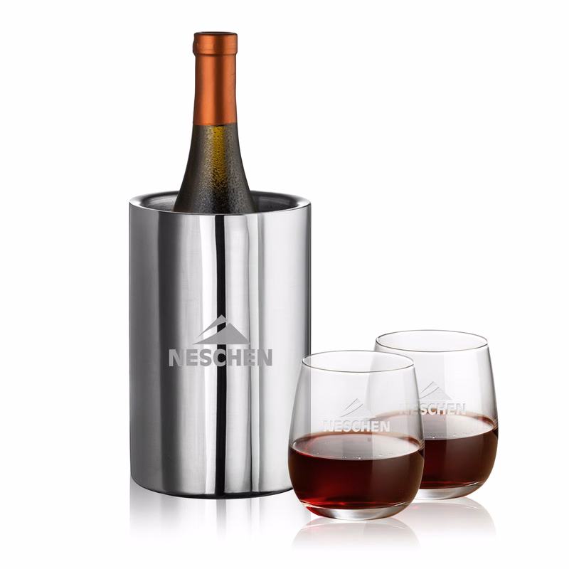 Jacobs Wine Cooler & Crestview Stemless Wine