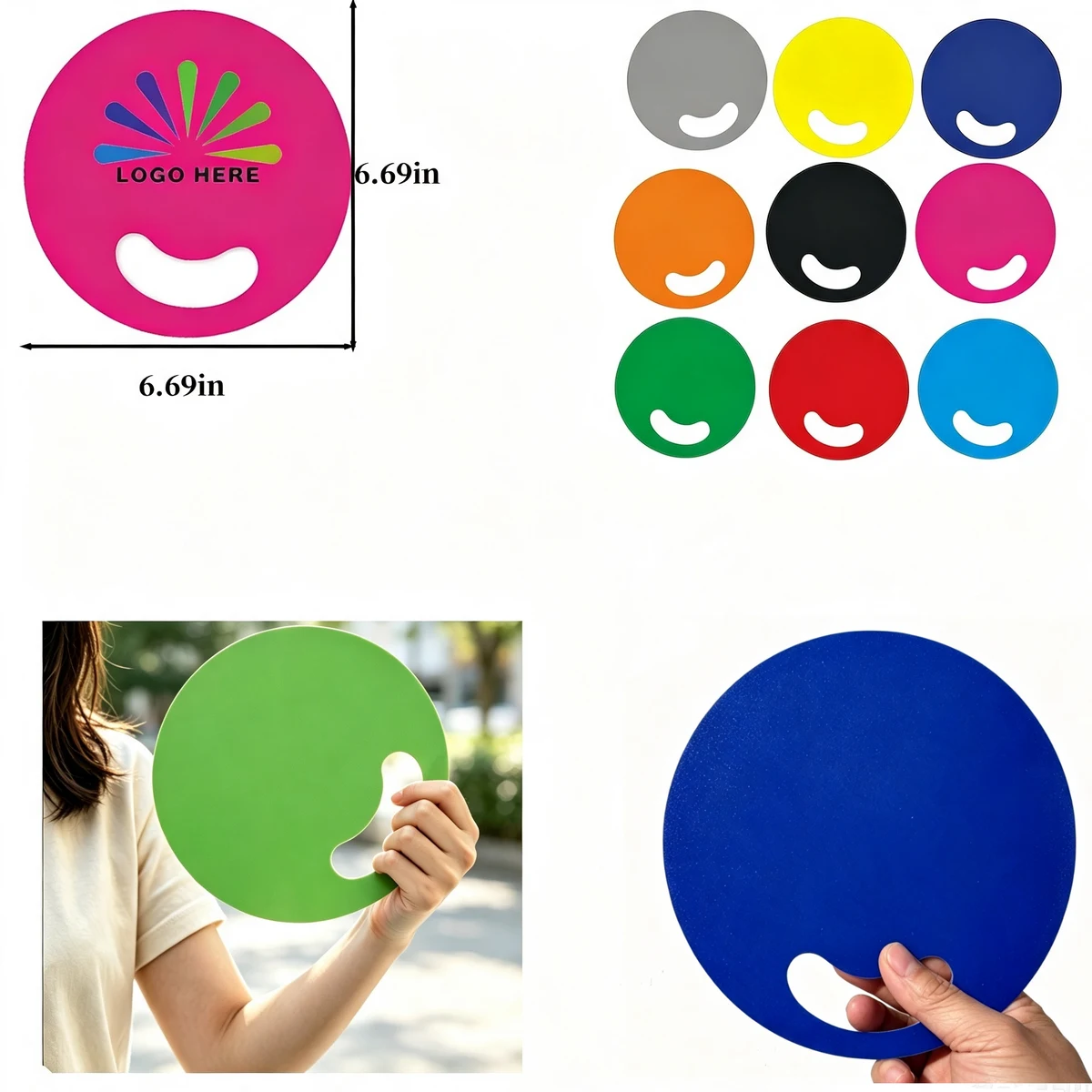Round Blade Advertising Fan 1