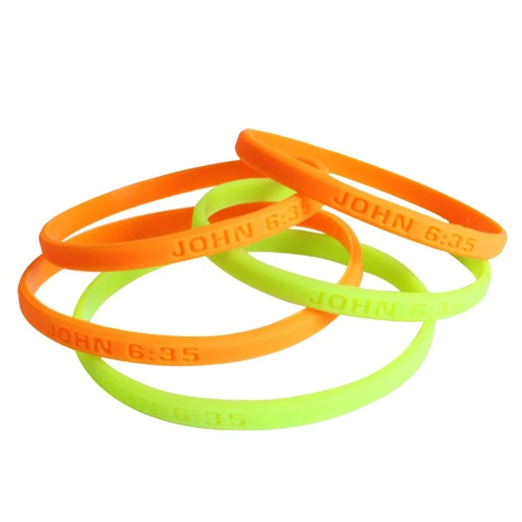 Skinny Bands Debossed Wristbands 1
