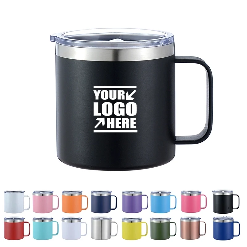 14 oz Vacuum Insulated Stainless Steel Mug with Lid 1