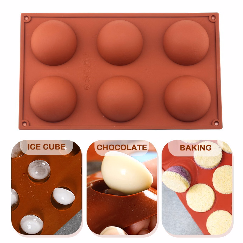Hot Chocolate Cocoa Bomb Mold Silicone Semi Ball Mould