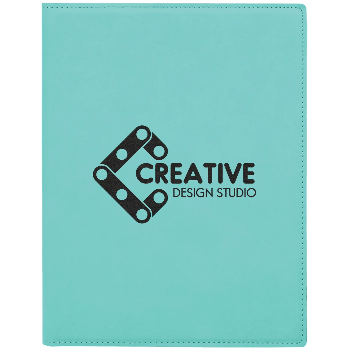 7" x 9" Leatherette Teal Portfolio 1