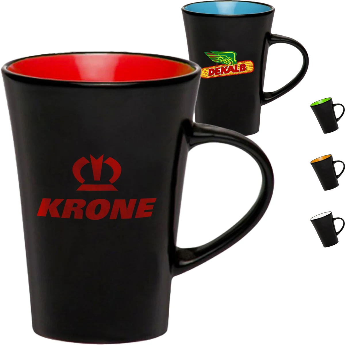 10 oz Tazo Coffee Mug w/ Custom Imprint & Matte Finish Mugs 1