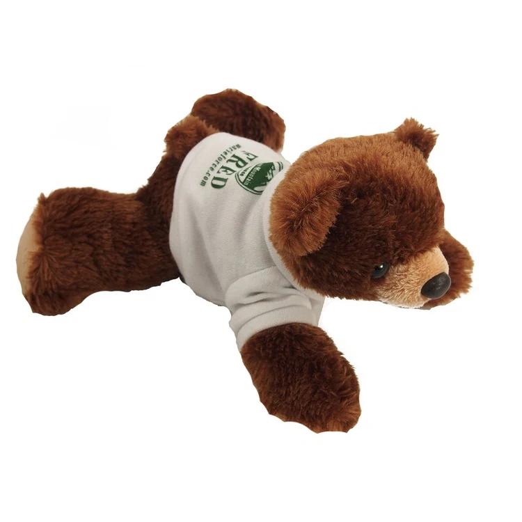 8" Barnsworth Bear with T-shirt and One Color Imprint 1