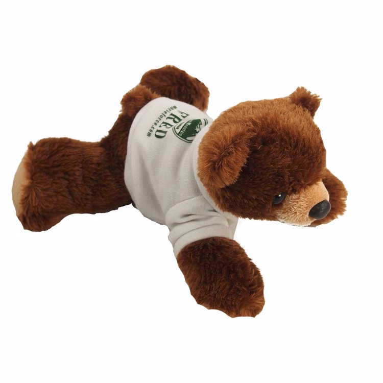 8" Barnsworth Bear with T-shirt and One Color Imprint
