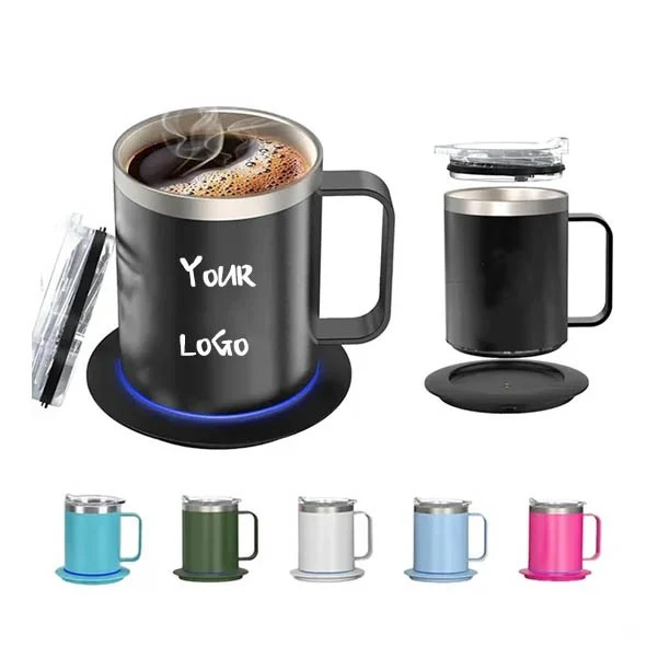 Heated Coffee Mug with Double-Layer 304 Stainless Steel 1