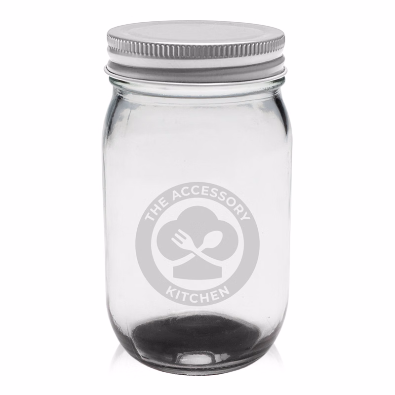 16 oz. Mason Jar Storage Container (Engraved Imprint)